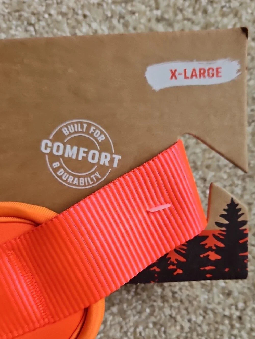 NWT Arcadia Trail Size X-Large Bright Orange Neoprene Dog Harness